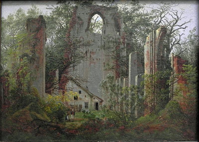 Caspar David Friedrich Ruins of Eldena Monastery near Greifswald china oil painting image